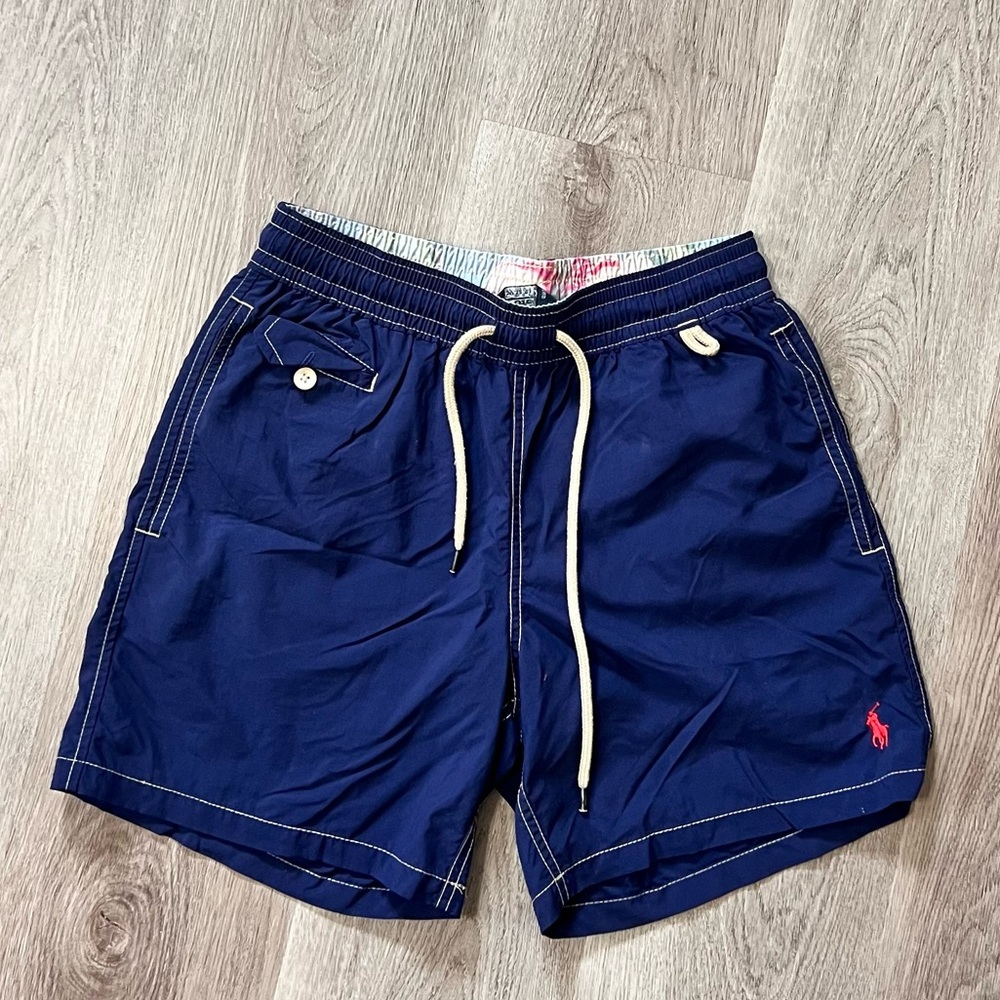 Polo by Ralph Lauren Men's Dark Blue Swim Trunks